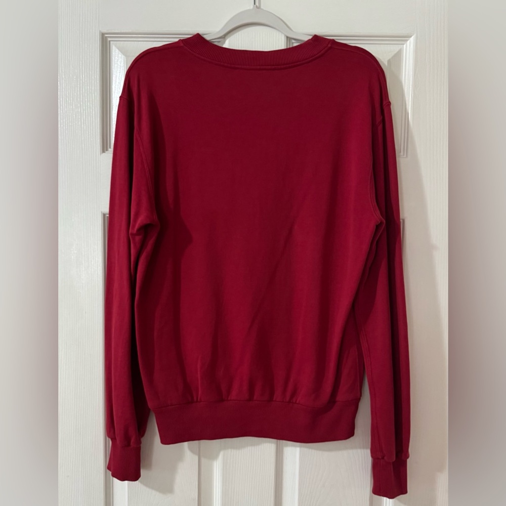 DOLCE & GABBANA Signature Logo Crewneck Sweater in Red - Picture 2 of 5